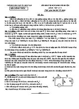 Đề khảo thi học sinh giỏi huyện môn Vật lý Lớp 9 - Năm học 2018-2019 (Có đáp án)